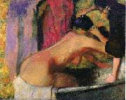 Edgar Degas Woman at her Bath oil
